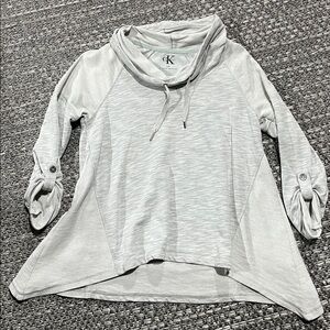 Calvin Klein | Grey Cowl Neck 3/4 Sleeve Sweater
